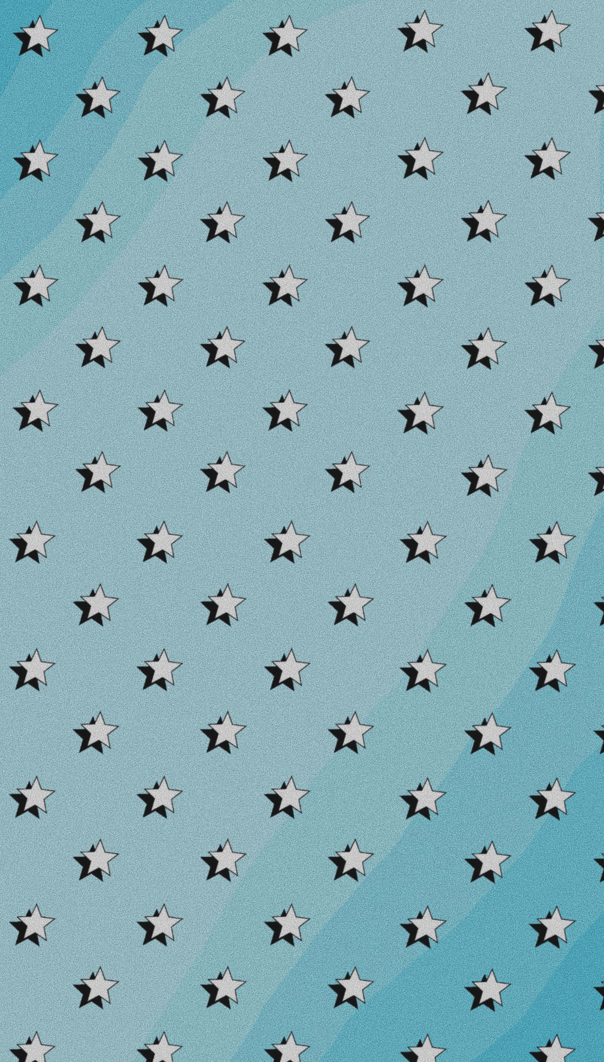 Aesthetic Star, white stars, black outlines, 2K Phone Wallpaper