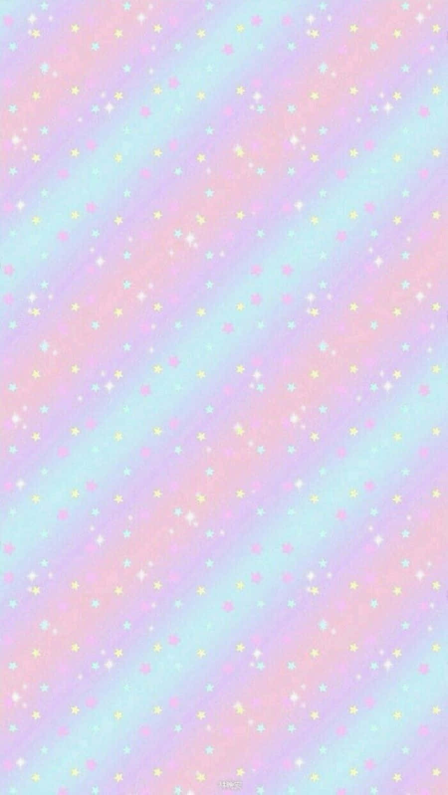 aesthetic star, pastel gradient sky, sparkling multicolored stars, HD Phone Wallpaper