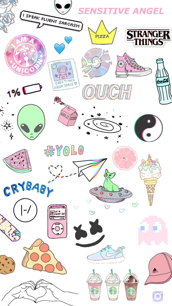 Starbucks, white background, pop culture icons, HD Phone Wallpaper