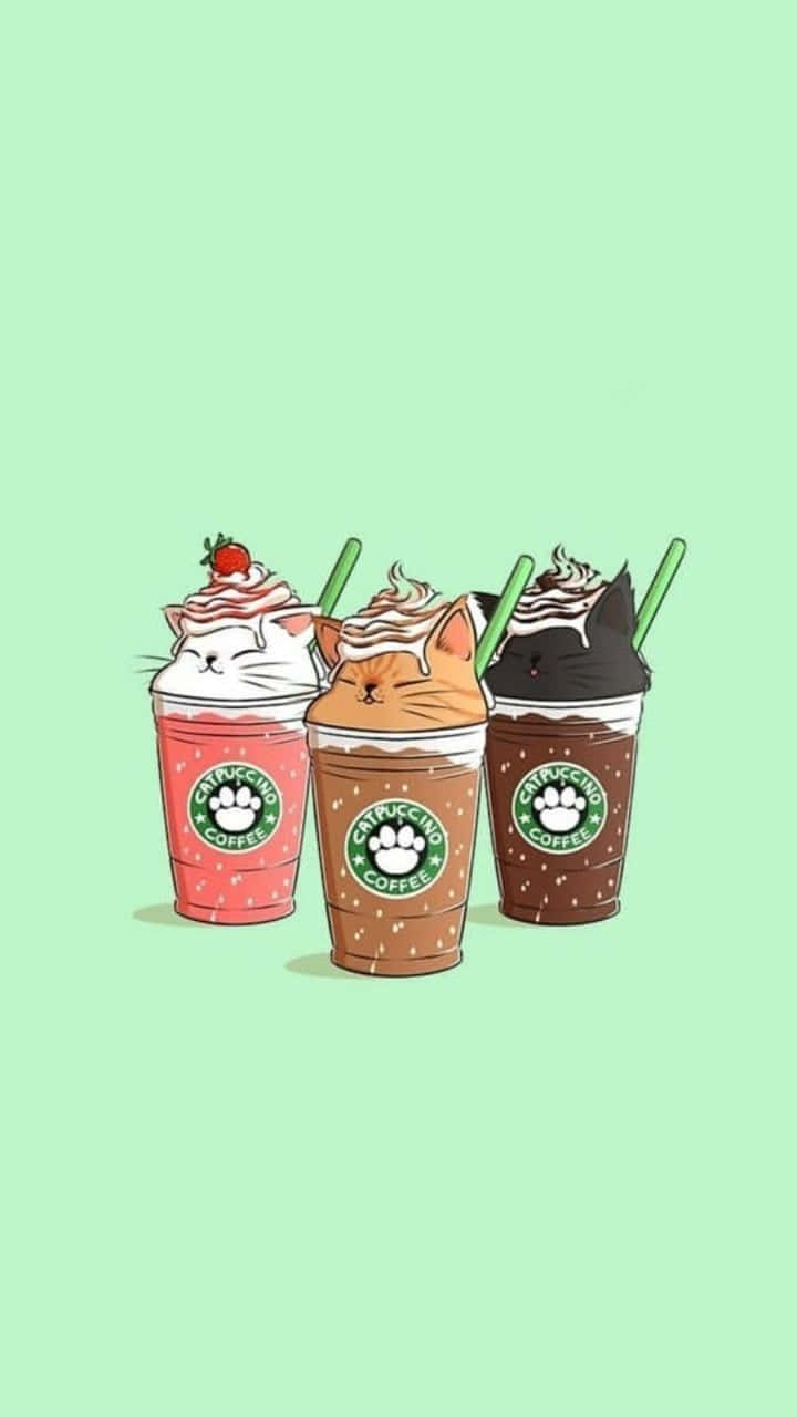 Starbucks, iced coffee cups, whipped cream, HD Phone Wallpaper