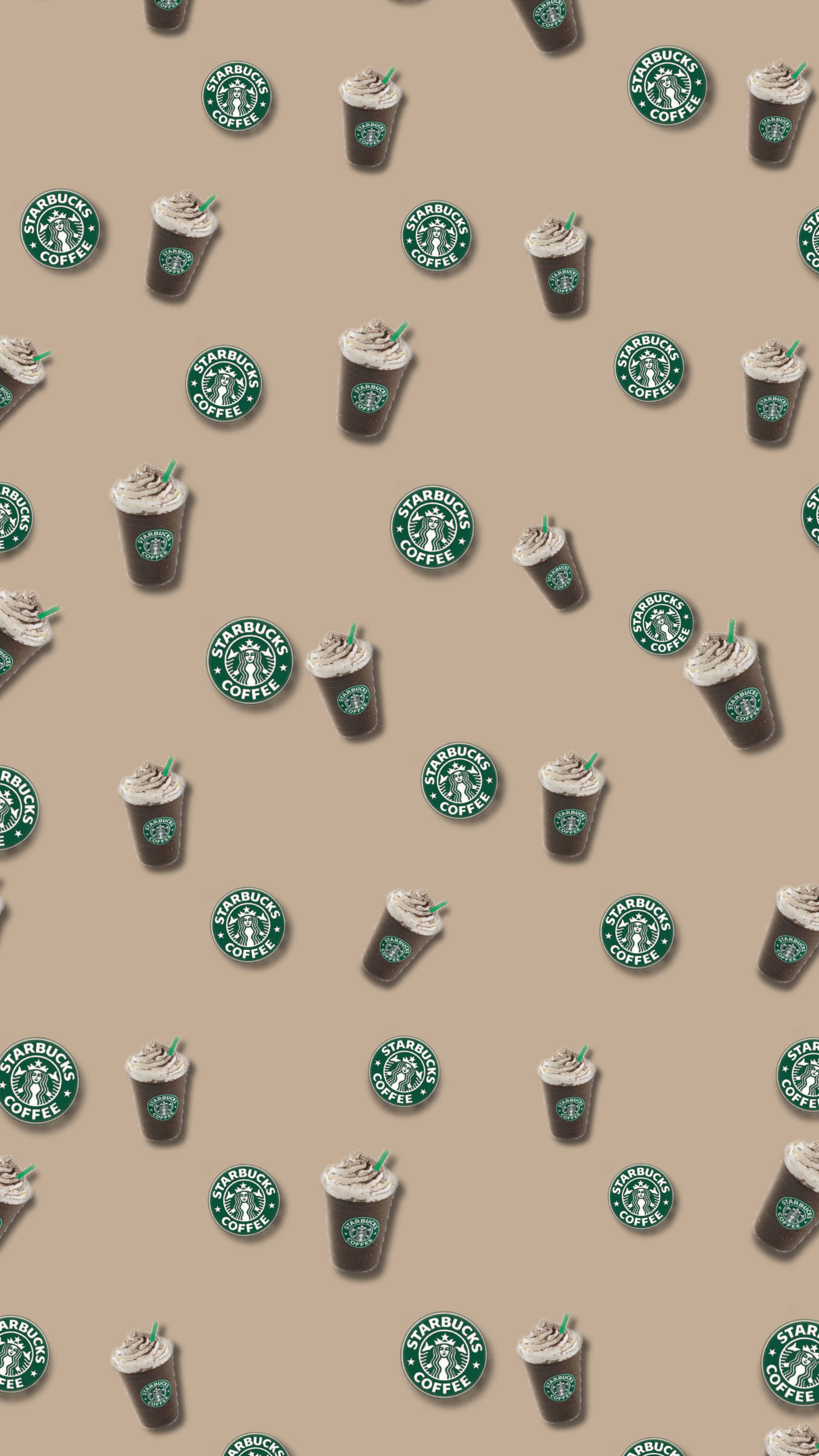 Starbucks, iced coffee drinks, whipped cream, 4K Phone Wallpaper