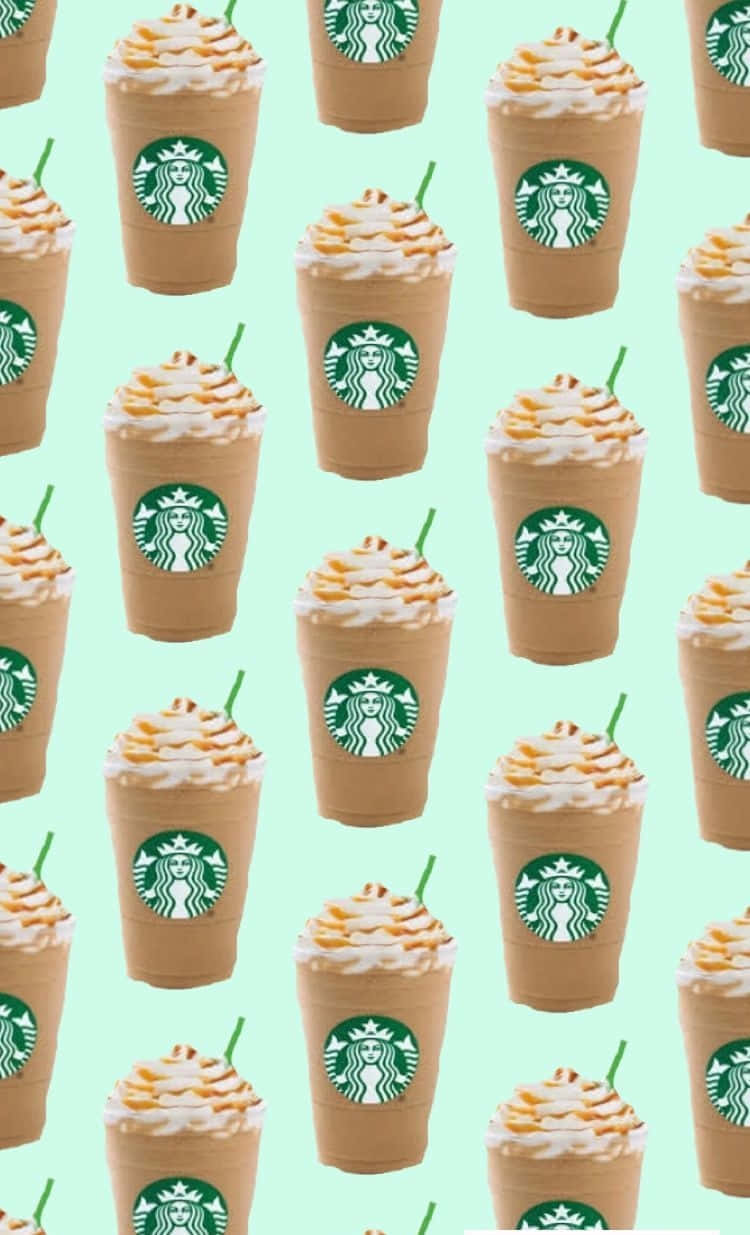 Starbucks, iced coffee drinks, whipped cream, SD Phone Wallpaper