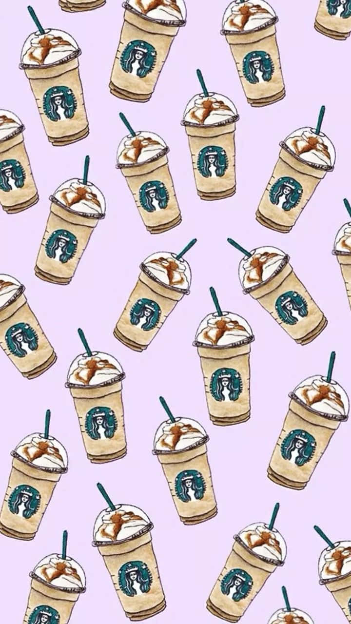 Starbucks, iced coffee, caramel drink, HD Phone Wallpaper