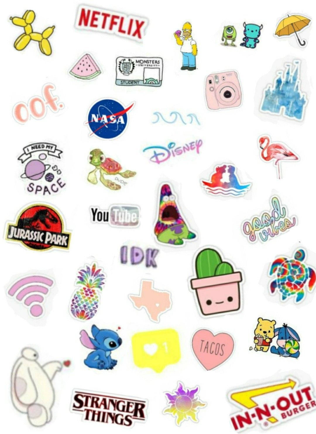 cute cartoon, pop culture, colorful collection, HD Phone Wallpaper
