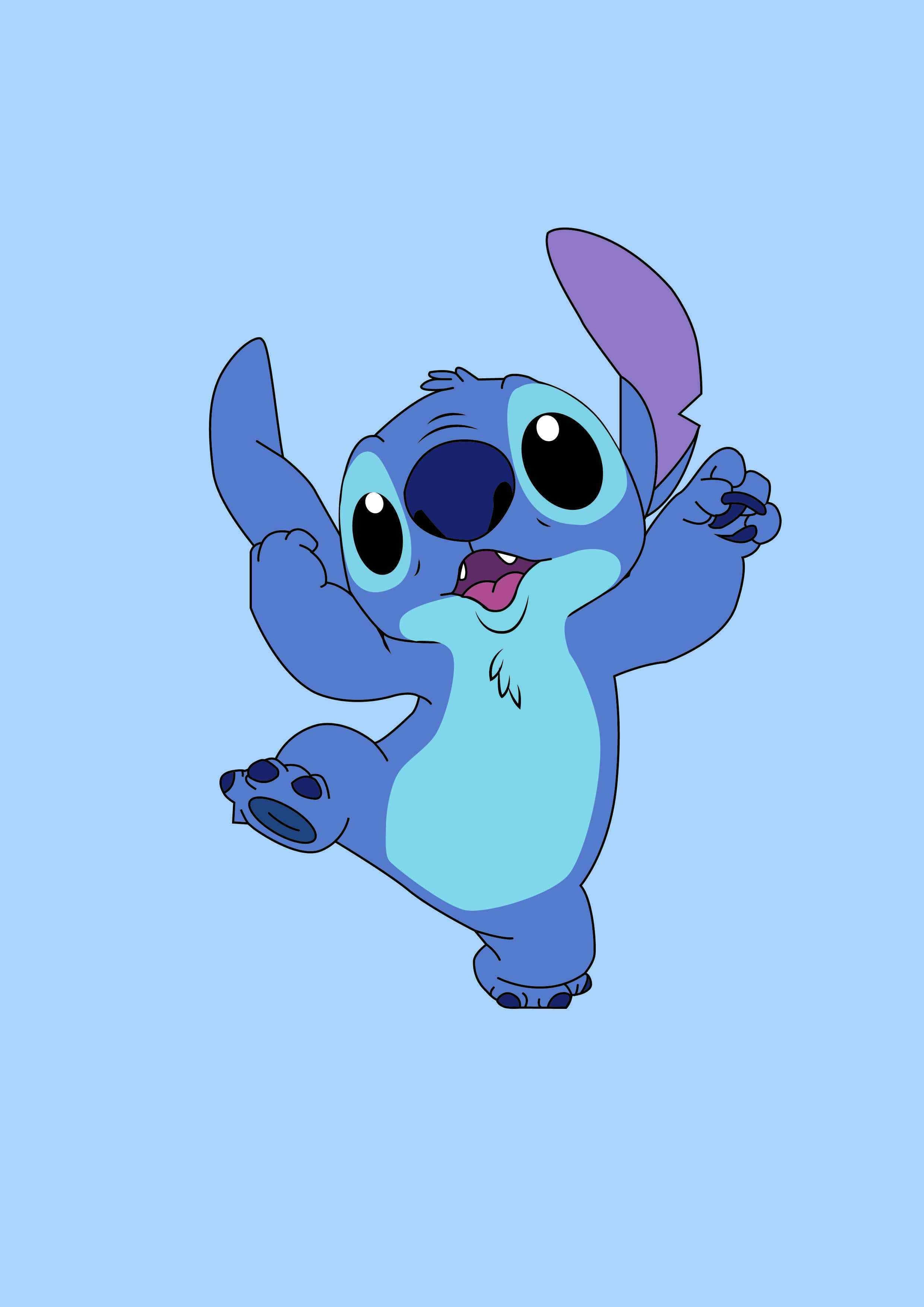 Stitch, Disney, Aesthetic, 2K Phone Wallpaper