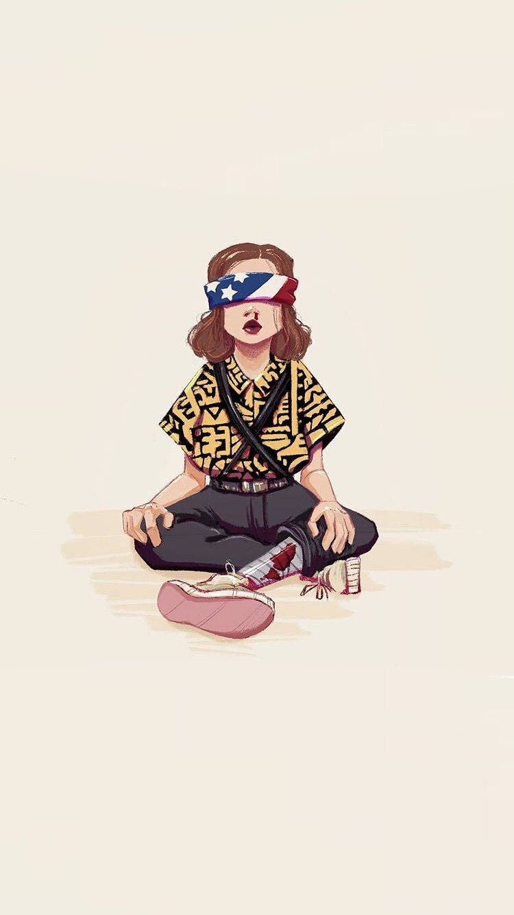 Stranger Things, Eleven, blindfolded girl, HD Phone Wallpaper