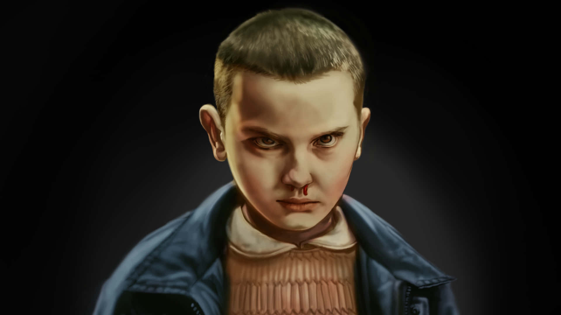 Stranger Things, Eleven, young, Full HD Desktop Wallpaper