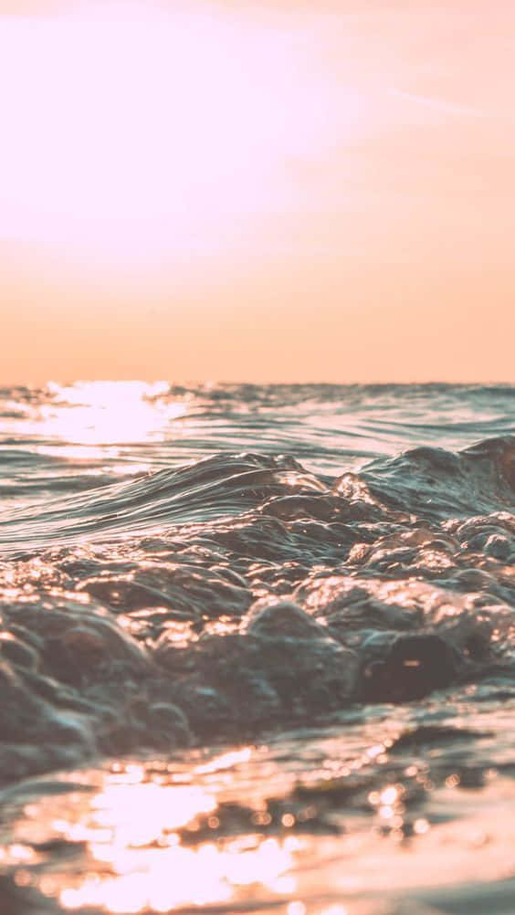 Summer Sunset Ocean Wavesi Phone, sunset, ocean waves, SD Phone Wallpaper