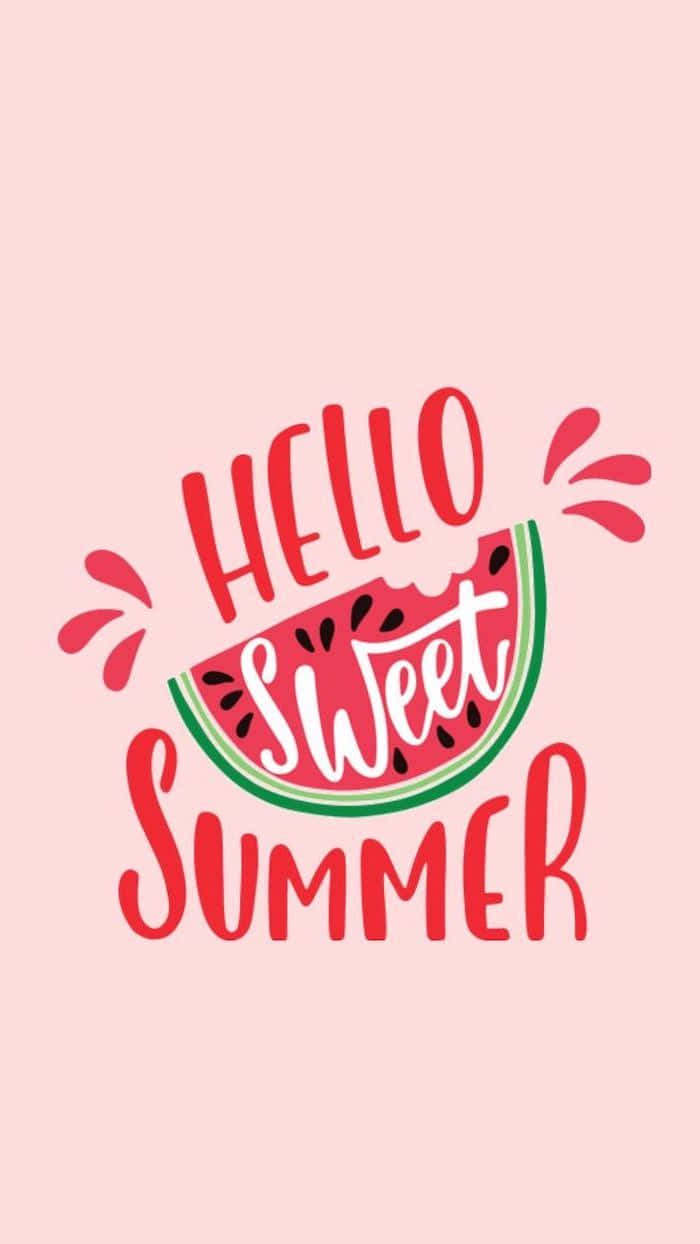 iPhone, pink background, red text, SD Phone Wallpaper