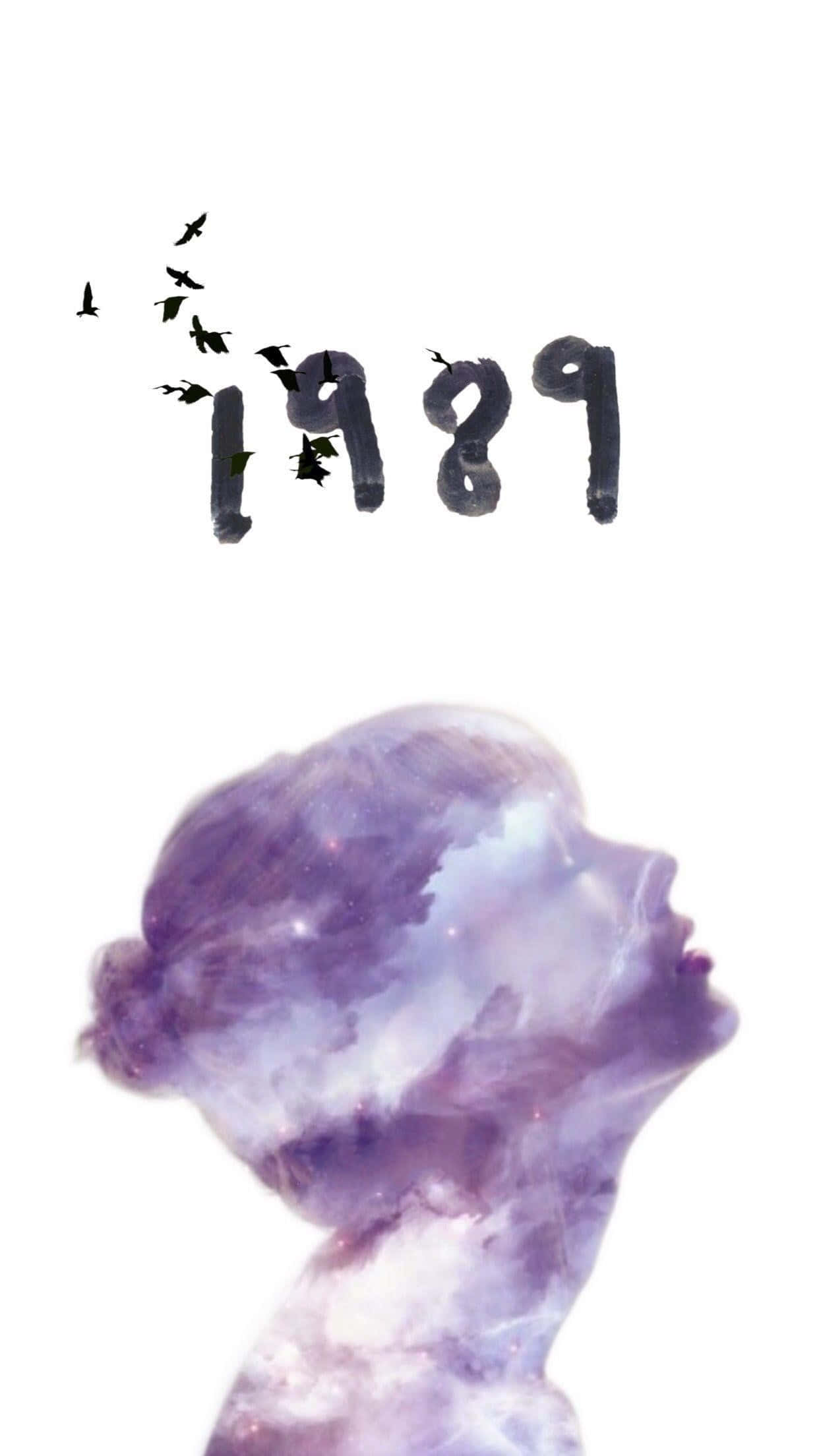 Taylor Swift, 1989, purple nebulae, Full HD Phone Wallpaper