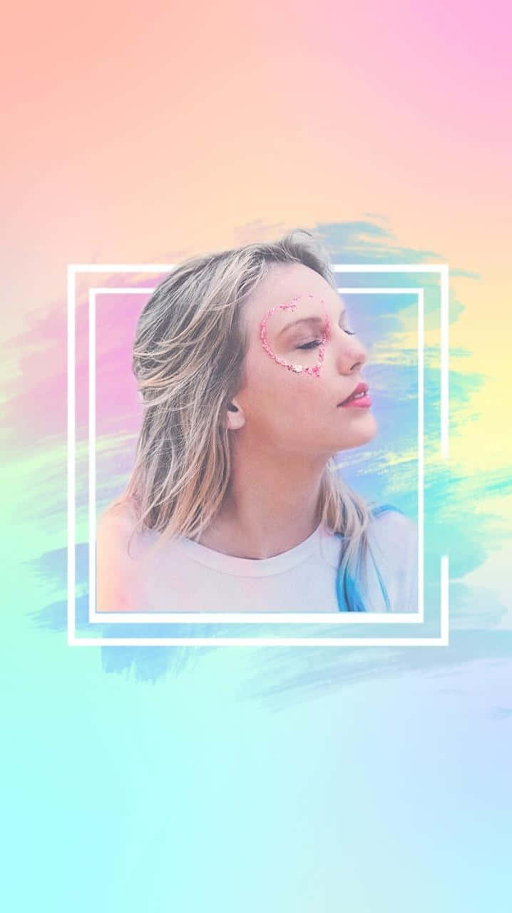 Pastel Dream Taylor Swift, glitter heart, white square, HD Phone Wallpaper