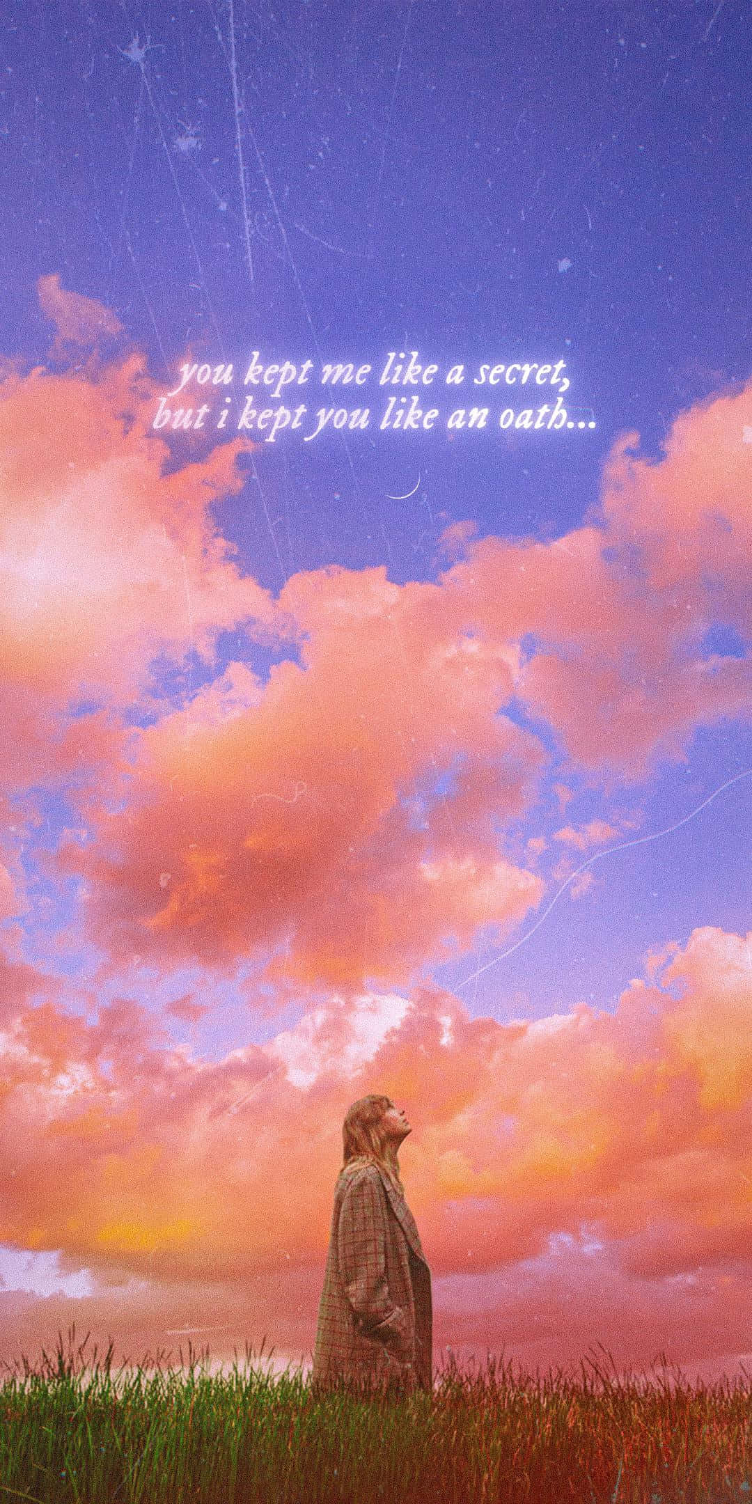 Taylor Swift, sunset, pink and purple sunset sky, Full HD Phone Wallpaper