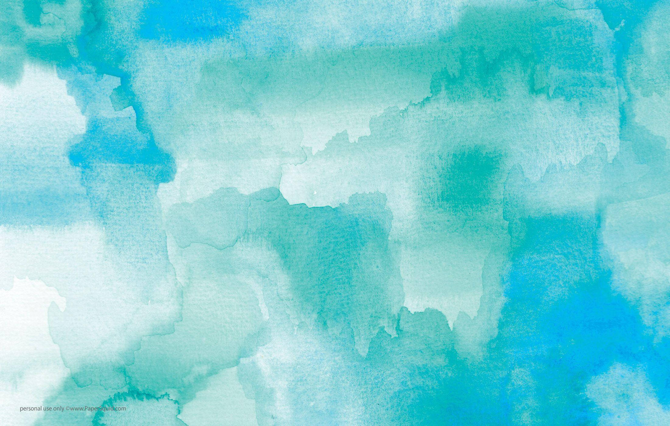 watercolor, turquoise, aqua, Full HD Desktop Wallpaper
