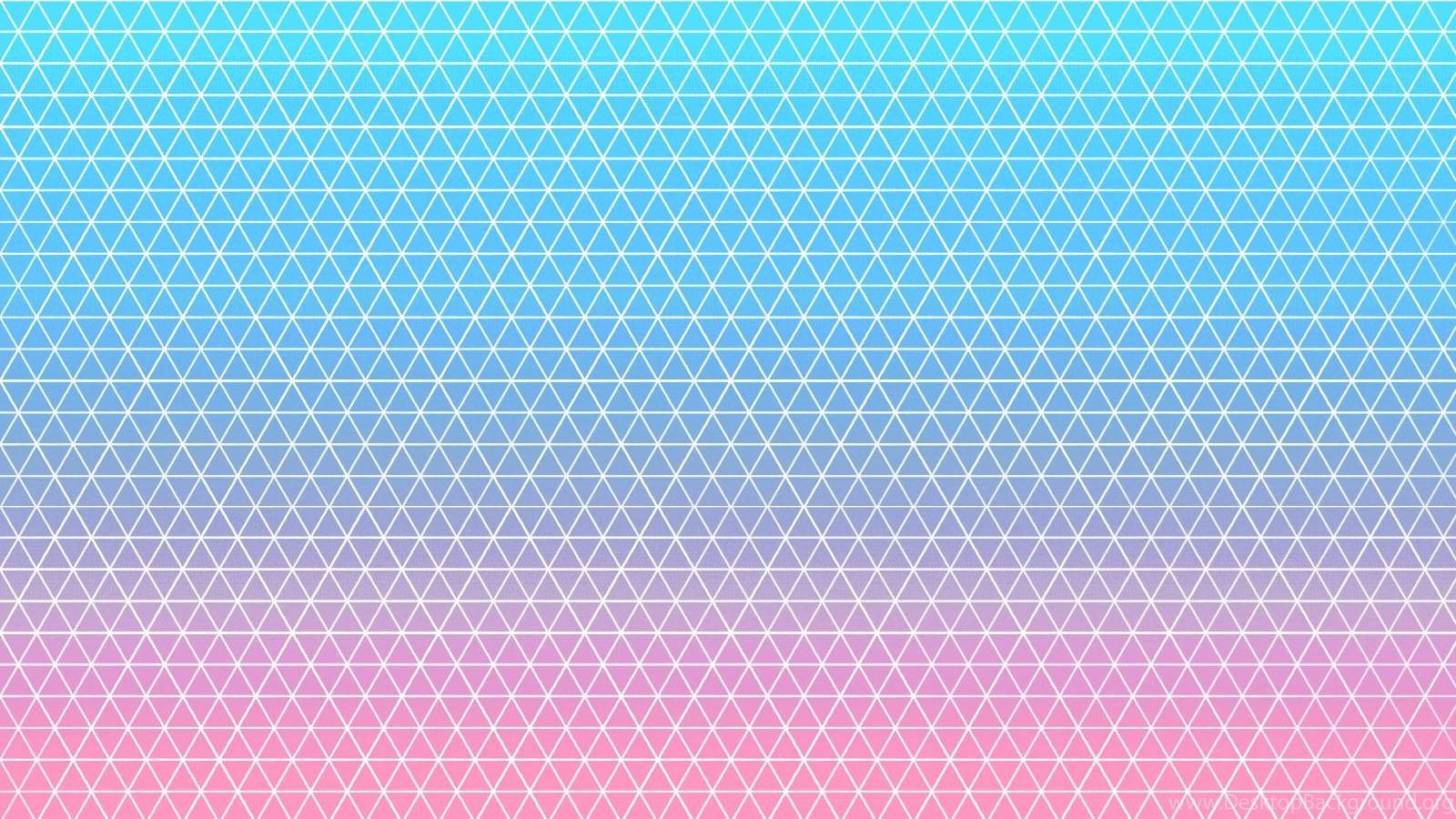 triangular grid, teal, pink gradient, HD Desktop Wallpaper