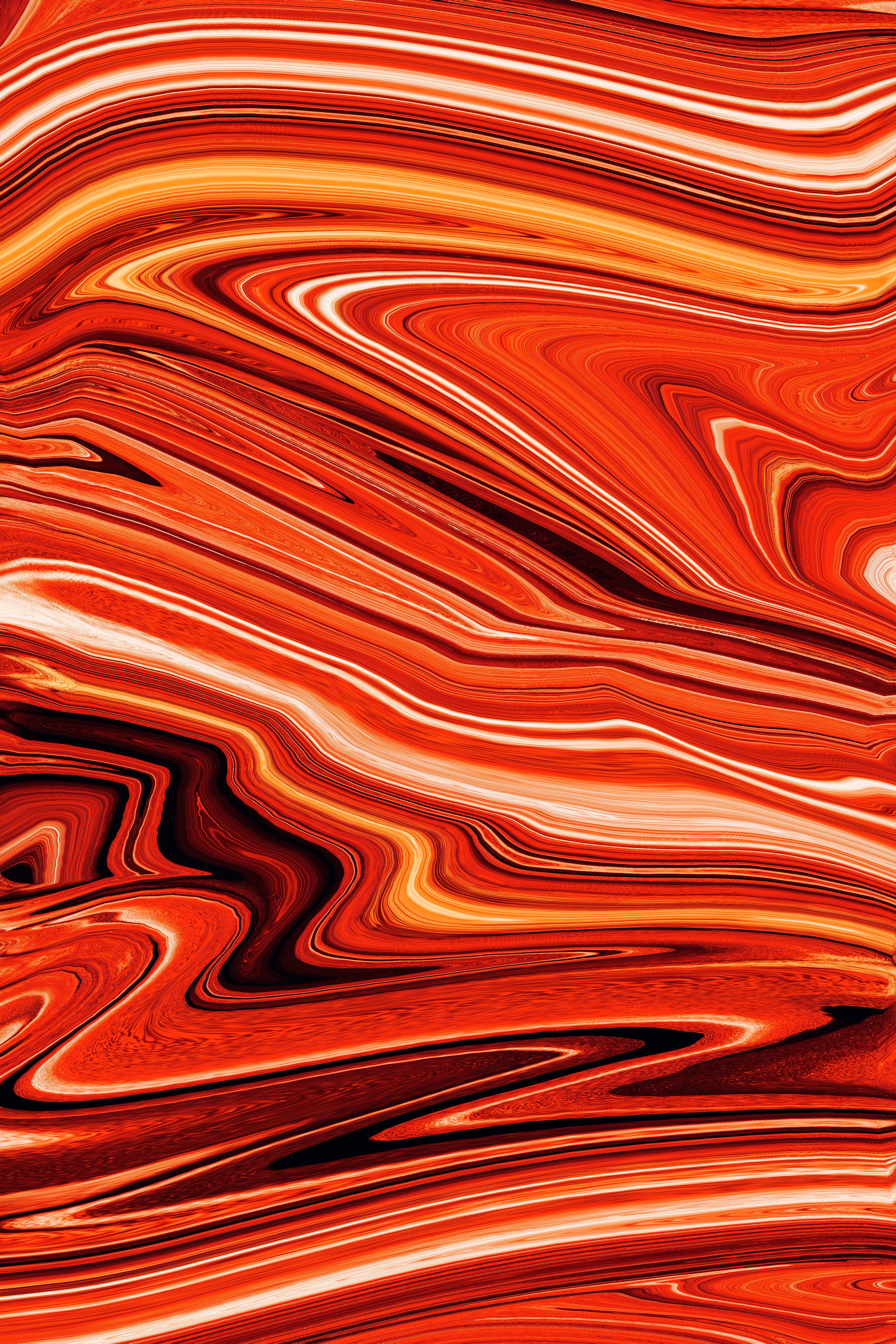 Aesthetic Trippy, fiery reds, oranges, 5K Phone Wallpaper