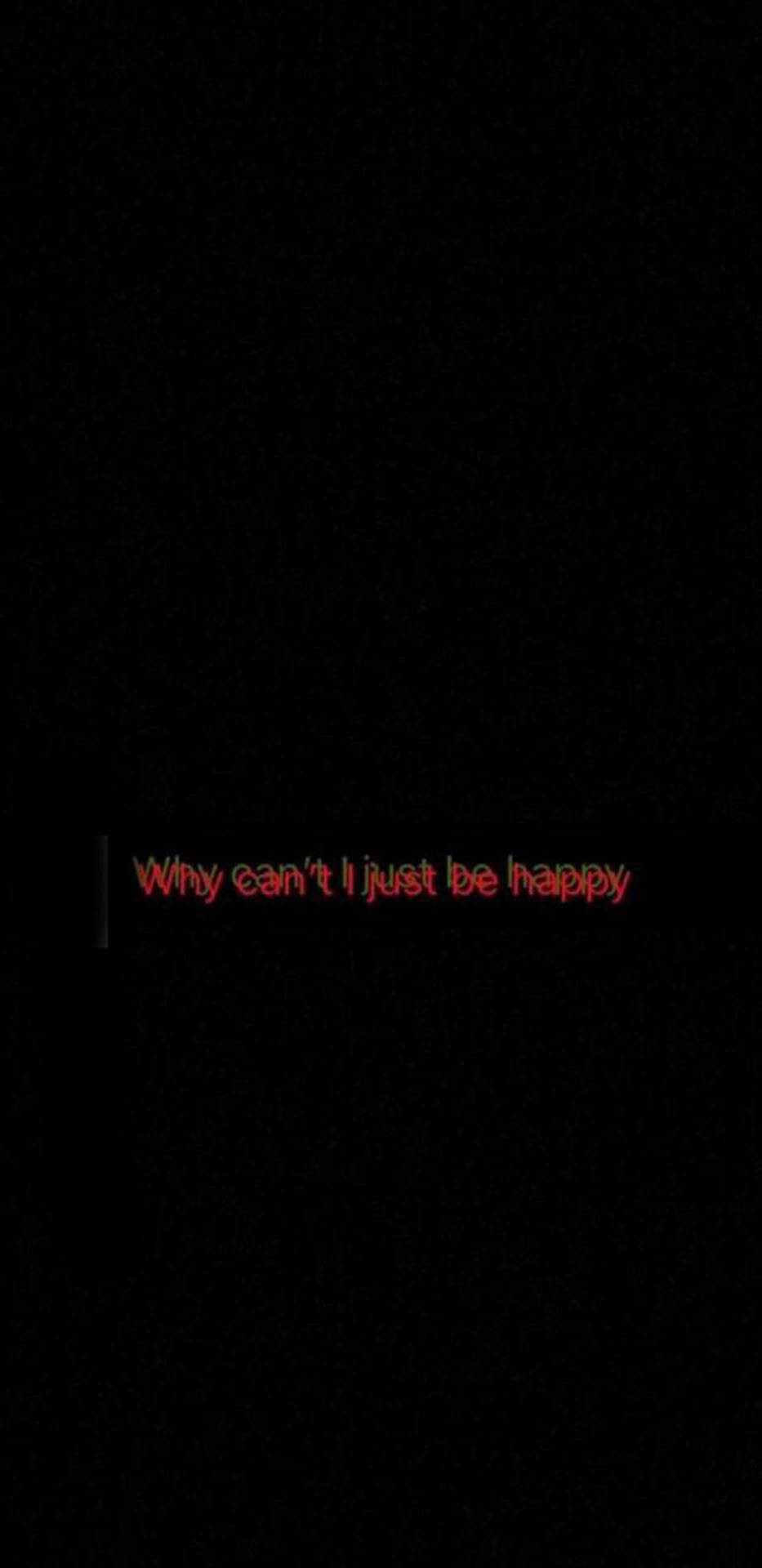 Aesthetic Trippy, black background, glowing red letters, Full HD Phone Wallpaper