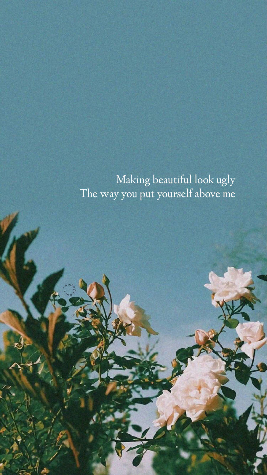 Aesthetic Vintage iPad, teal sky, soft white roses, HD Phone Wallpaper