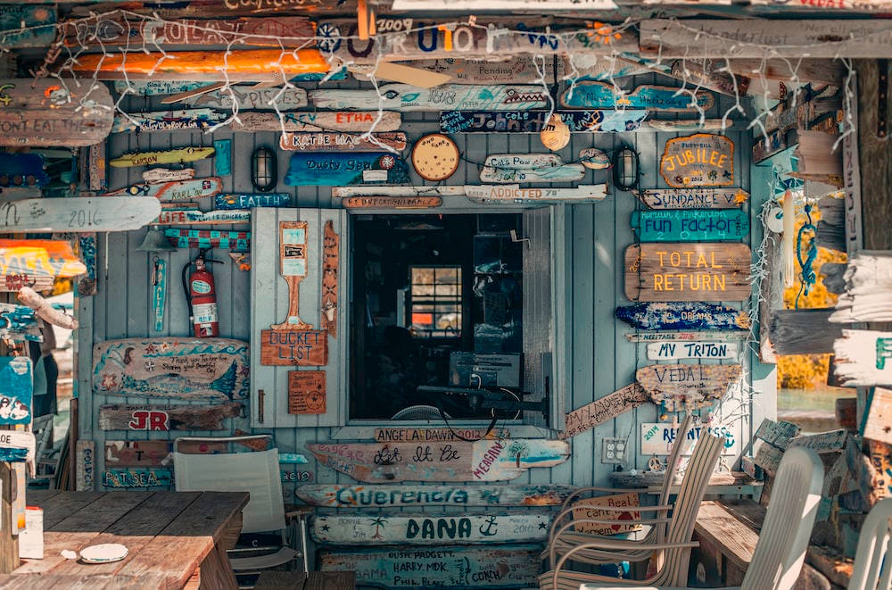 Vintage Aesthetic iPad, wooden home, weathered beach shack, SD Desktop Wallpaper