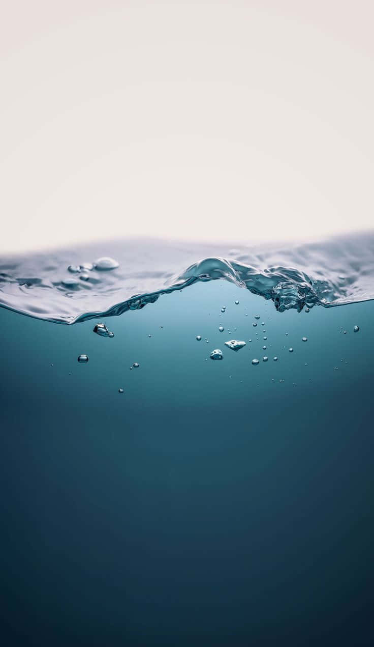 ocean waves, gentle ripples, bubbles, SD Phone Wallpaper