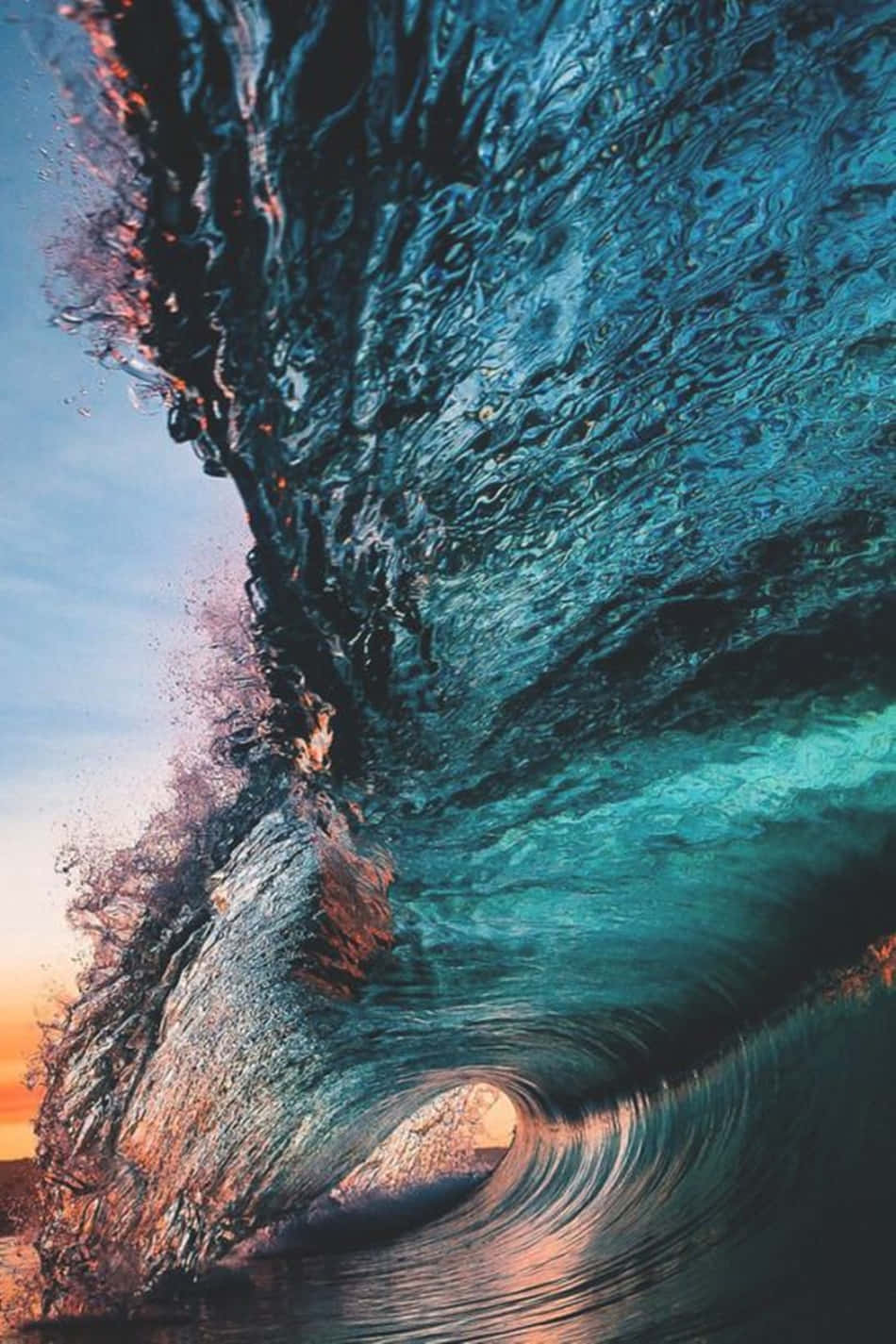 Aesthetic Wave, ocean wave, barrel, HD Phone Wallpaper