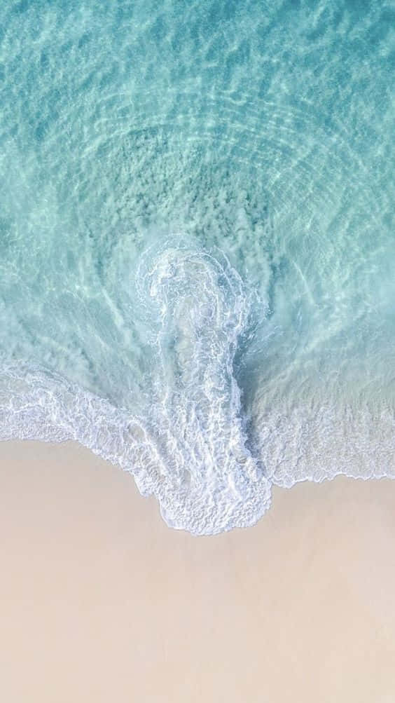 Aesthetic Wave, turquoise ocean, gentle waves, SD Phone Wallpaper