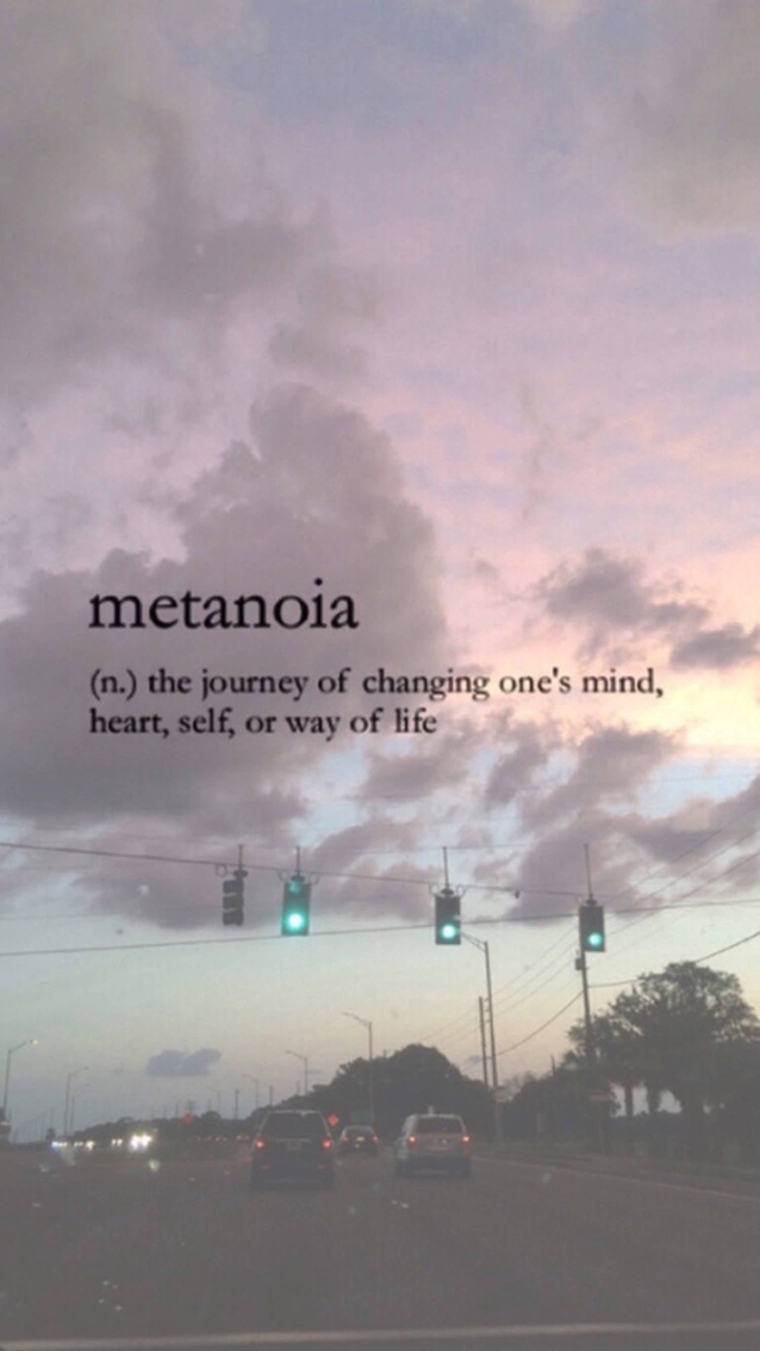 metanoia, highway, dusk, 2K Phone Wallpaper