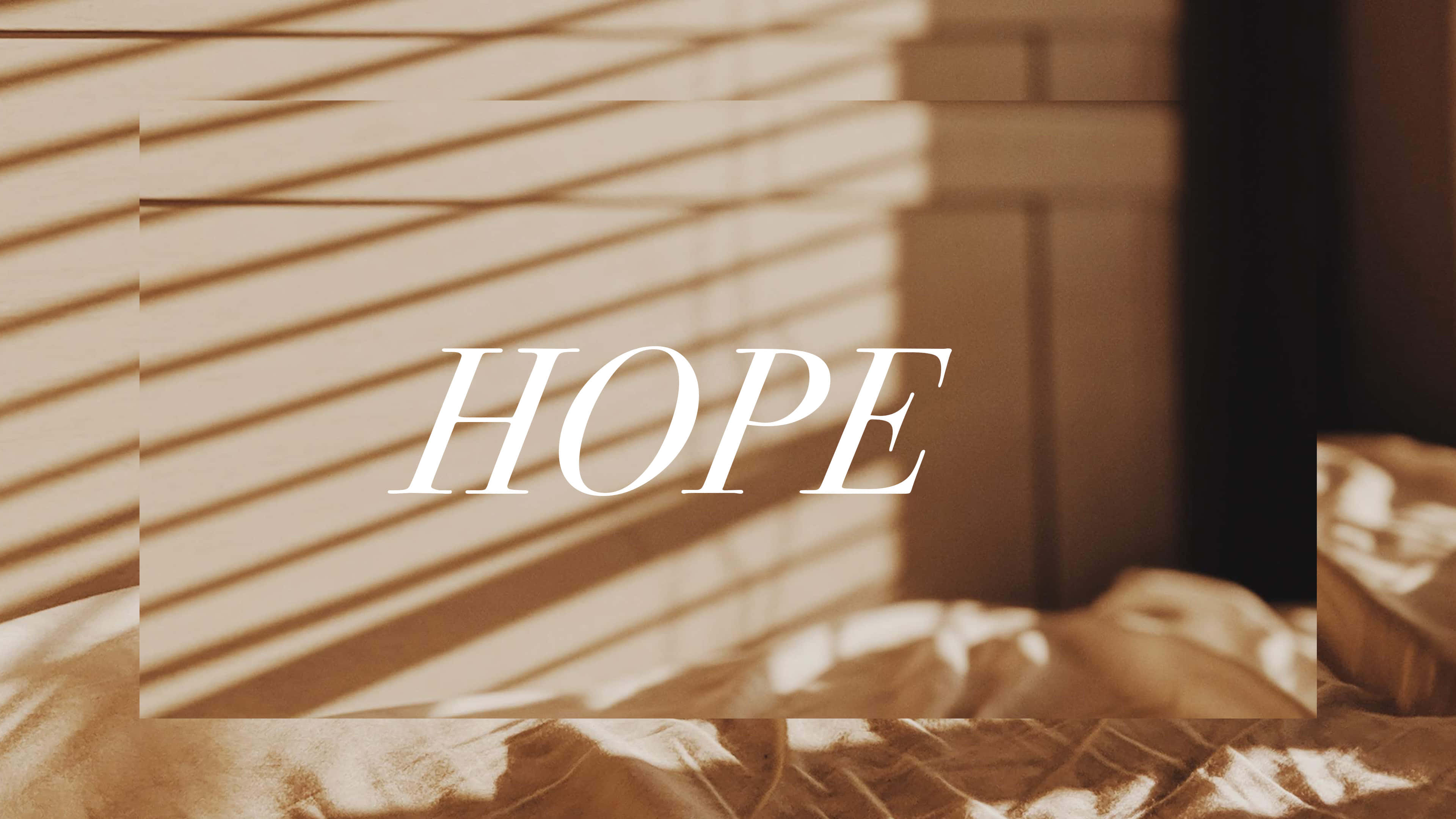 Hope, golden hour, blinds, 4K Desktop Wallpaper