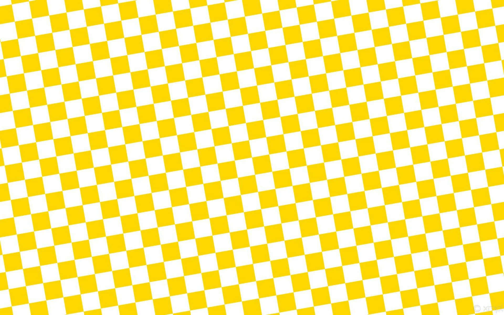 aesthetic yellow plaid, yellow and white checkerboard pattern, bright sunshine, Full HD Desktop Wallpaper