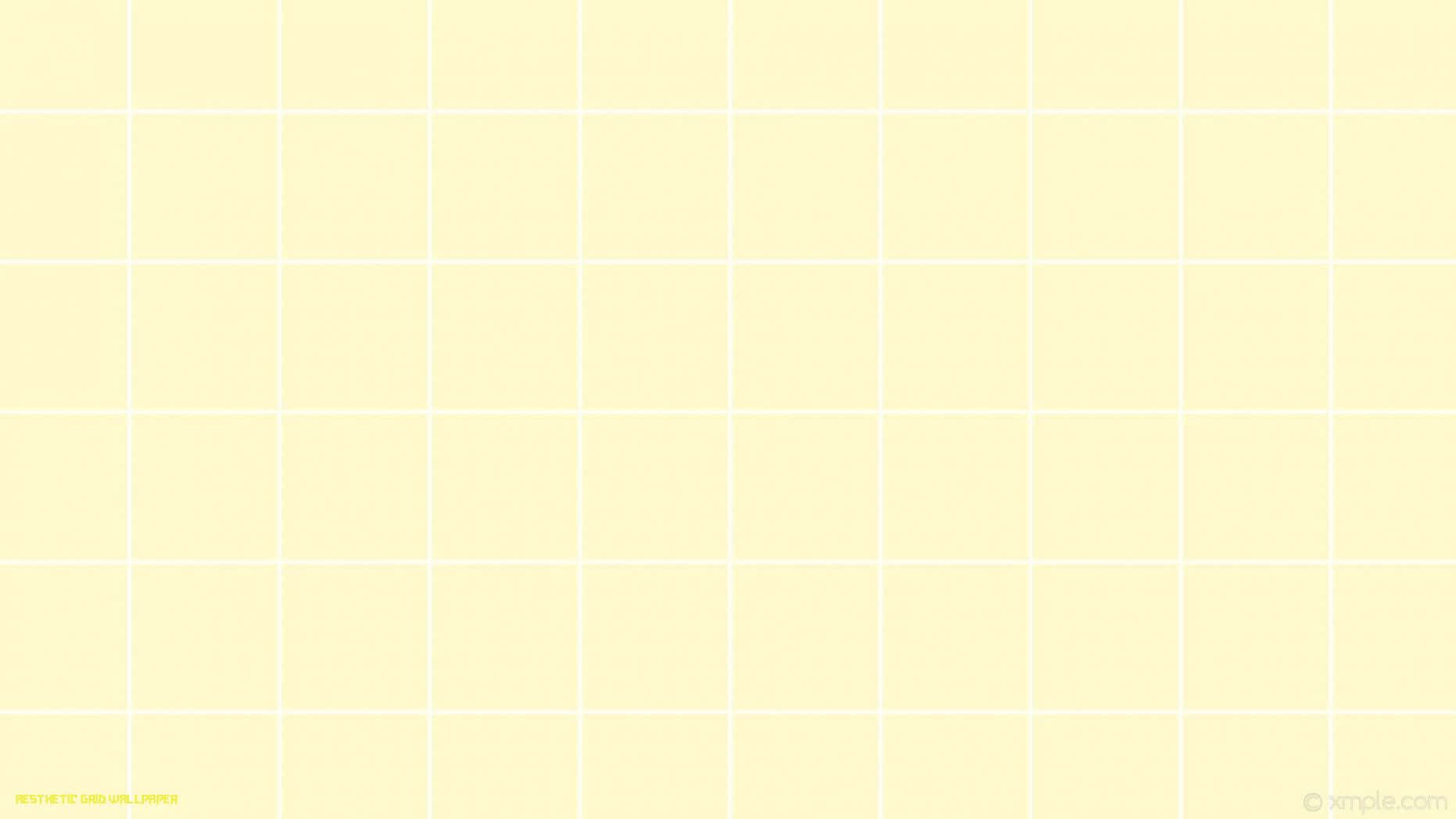 aesthetic yellow plaid, pale yellow, white lines, HD Desktop Wallpaper