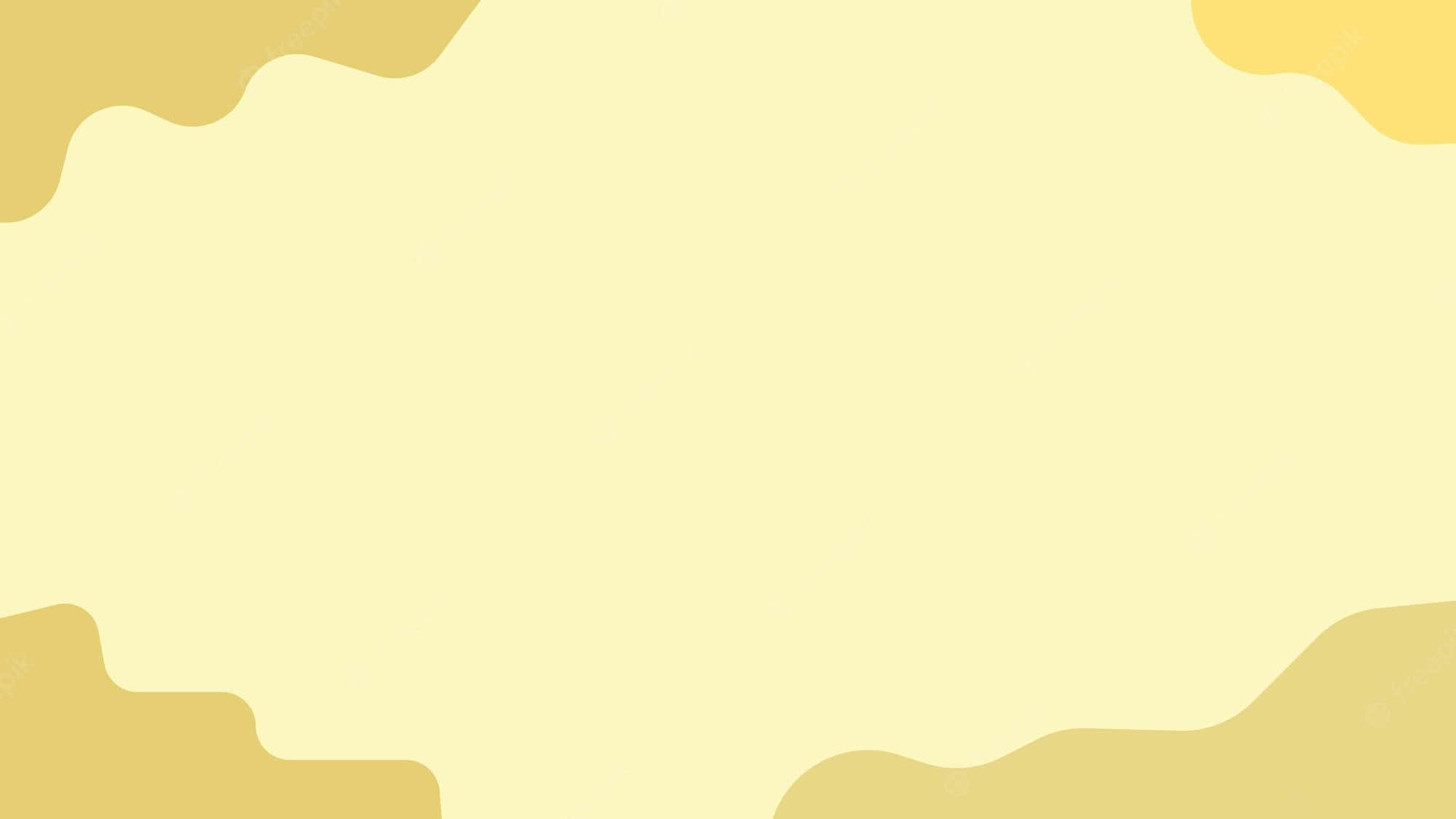 Aesthetic Yellow, yellow, abstract shapes, Full HD Desktop Wallpaper