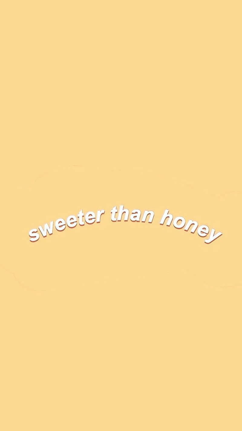 aesthetic yellow, pale yellow, sweeter than honey, HD Phone Wallpaper