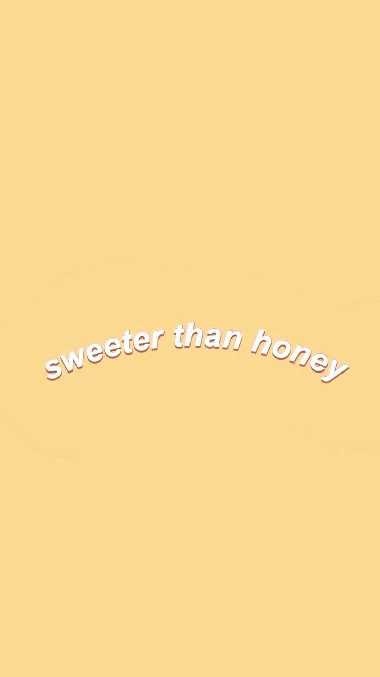 Aesthetic Yellow, pale yellow, white curved text, HD Phone Wallpaper