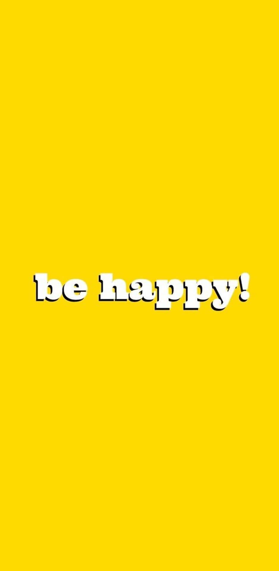 Aesthetic Yellow, bright yellow, white text, Full HD Phone Wallpaper