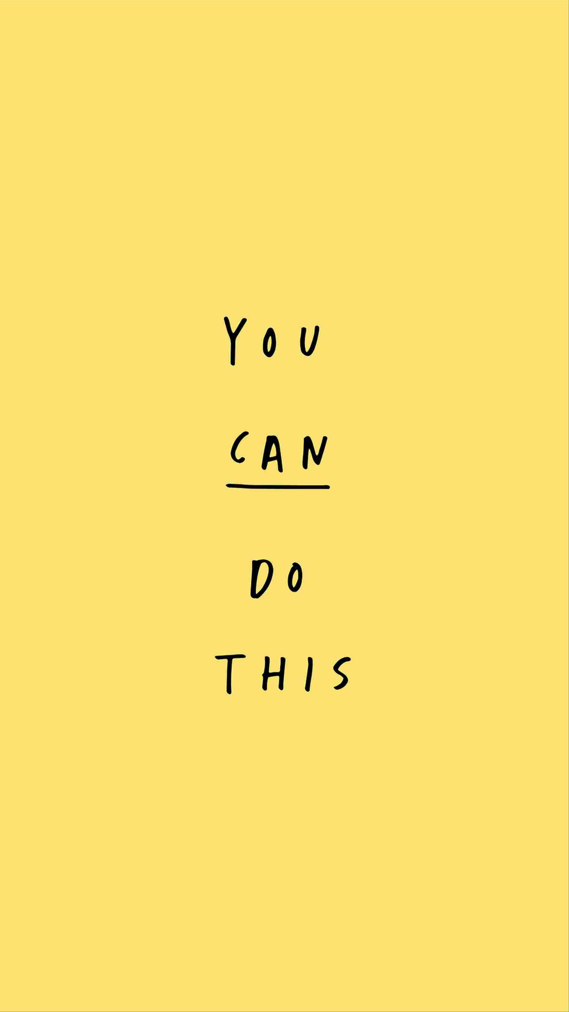 light yellow, solid yellow background, Bold handwritten text, 2K Phone Wallpaper