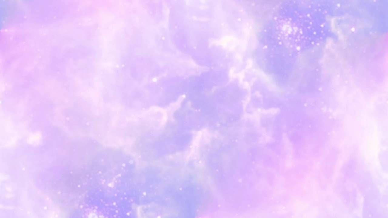 pastel purple, blue nebula clouds, glowing particles, HD Desktop Wallpaper