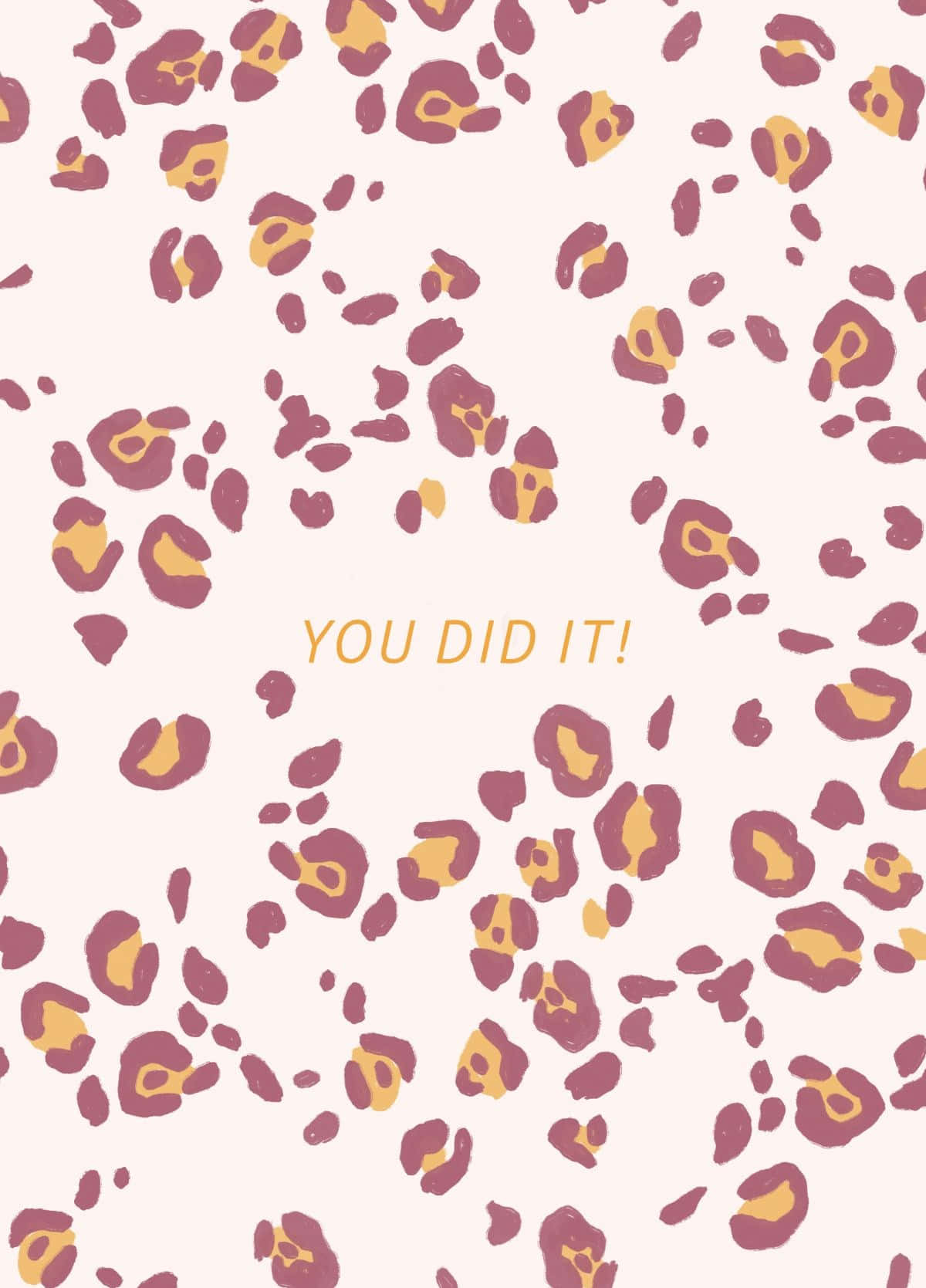 Affirmation, cheetah print, pink background, HD Phone Wallpaper