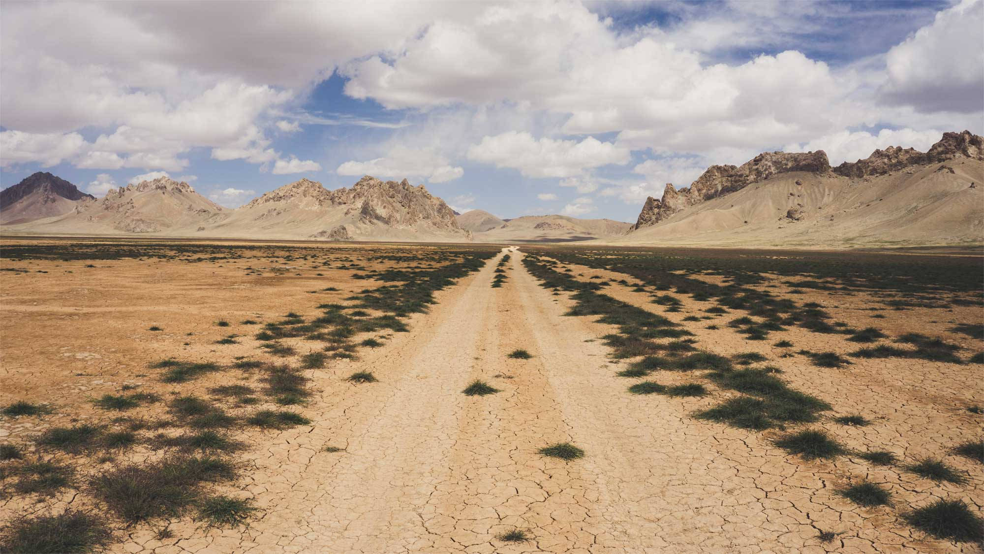 Afghanistan, desert pathway, cracked dirt road, Full HD Desktop Wallpaper