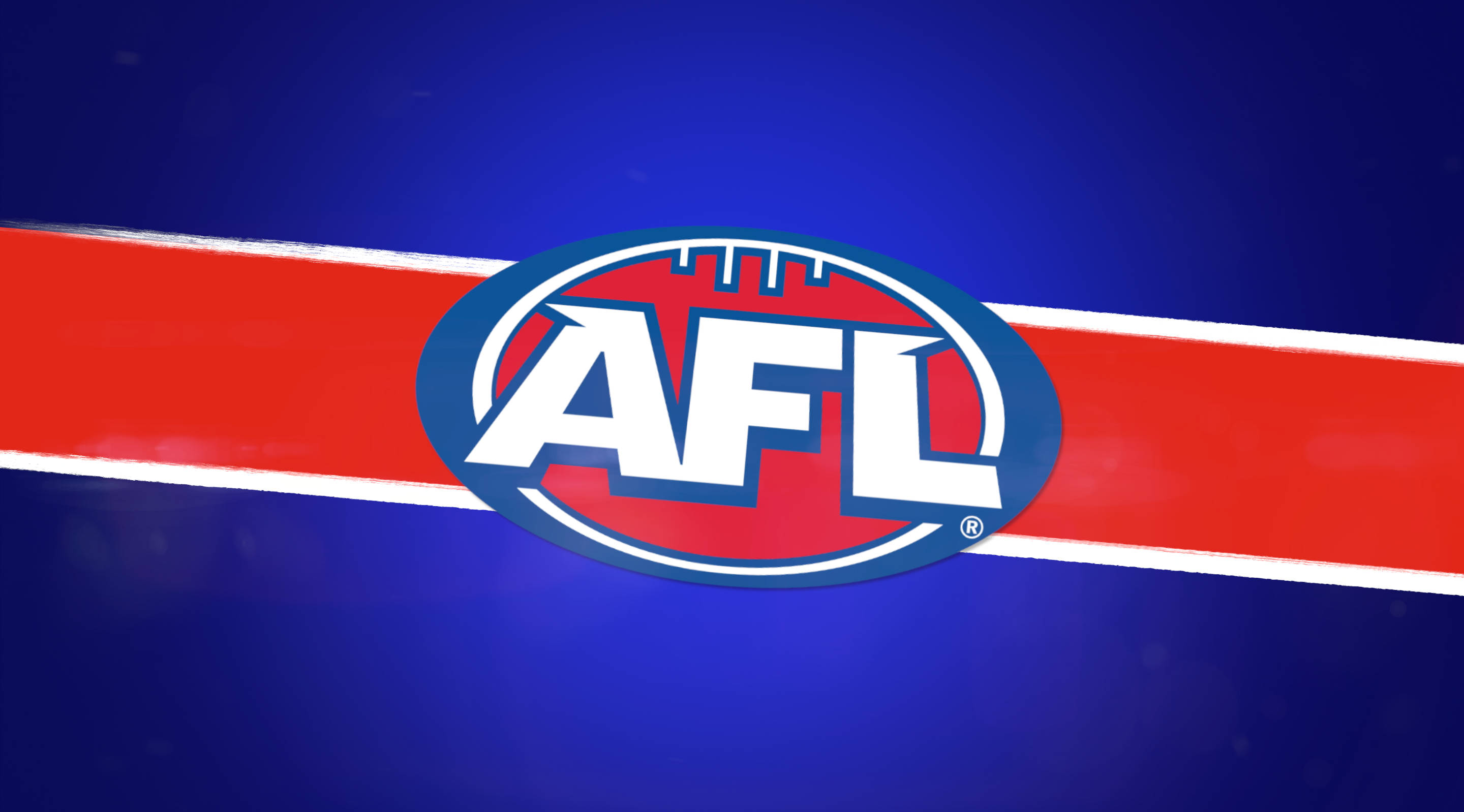 AFL, red and blue background, white stripes, 2K Desktop Wallpaper