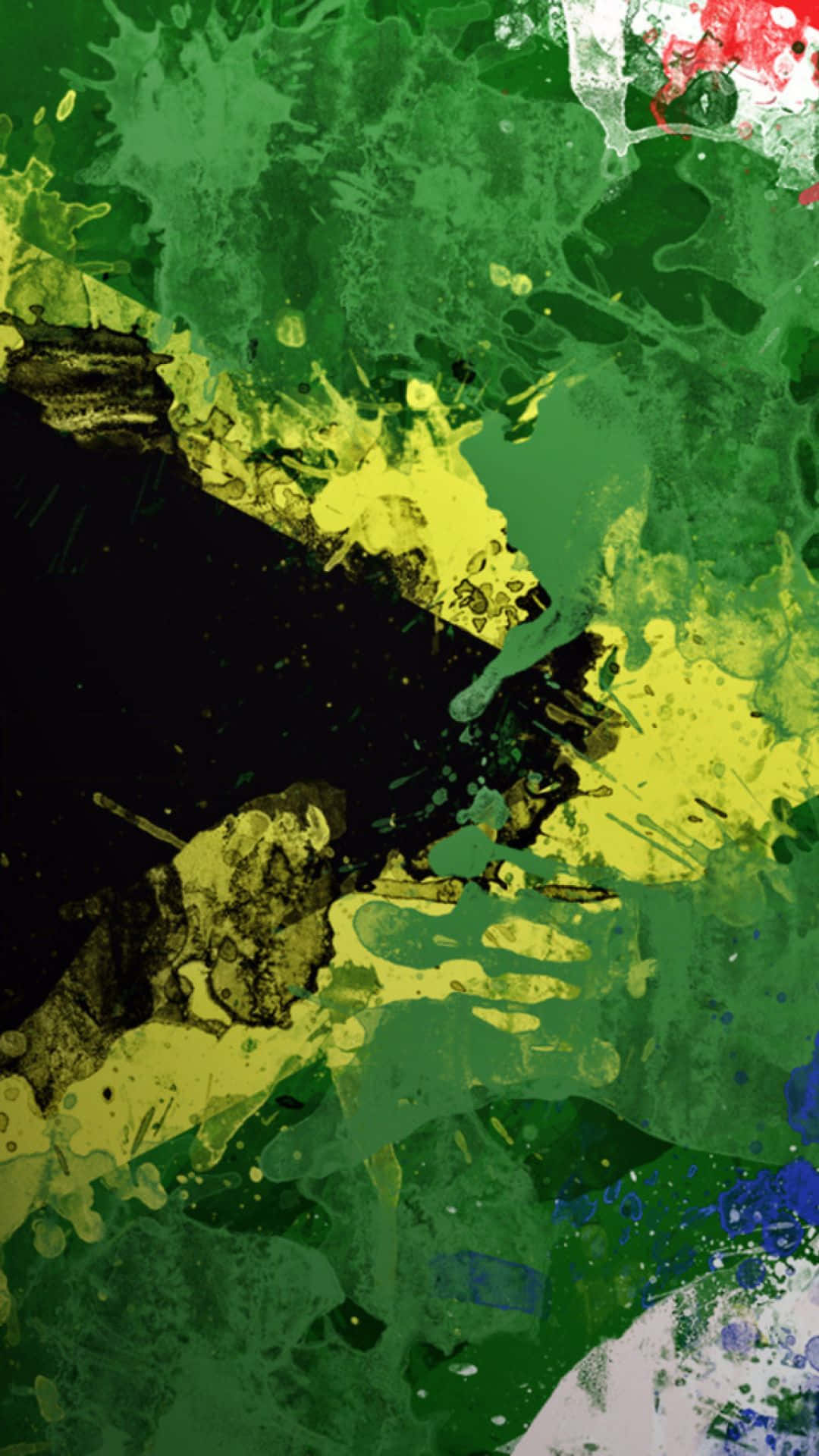 African iPhone, green, yellow, Full HD Phone Wallpaper
