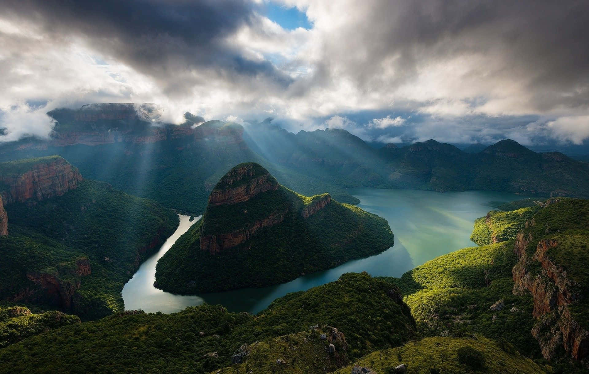African Landscapes, Sunlight, storm clouds, Full HD Desktop Wallpaper