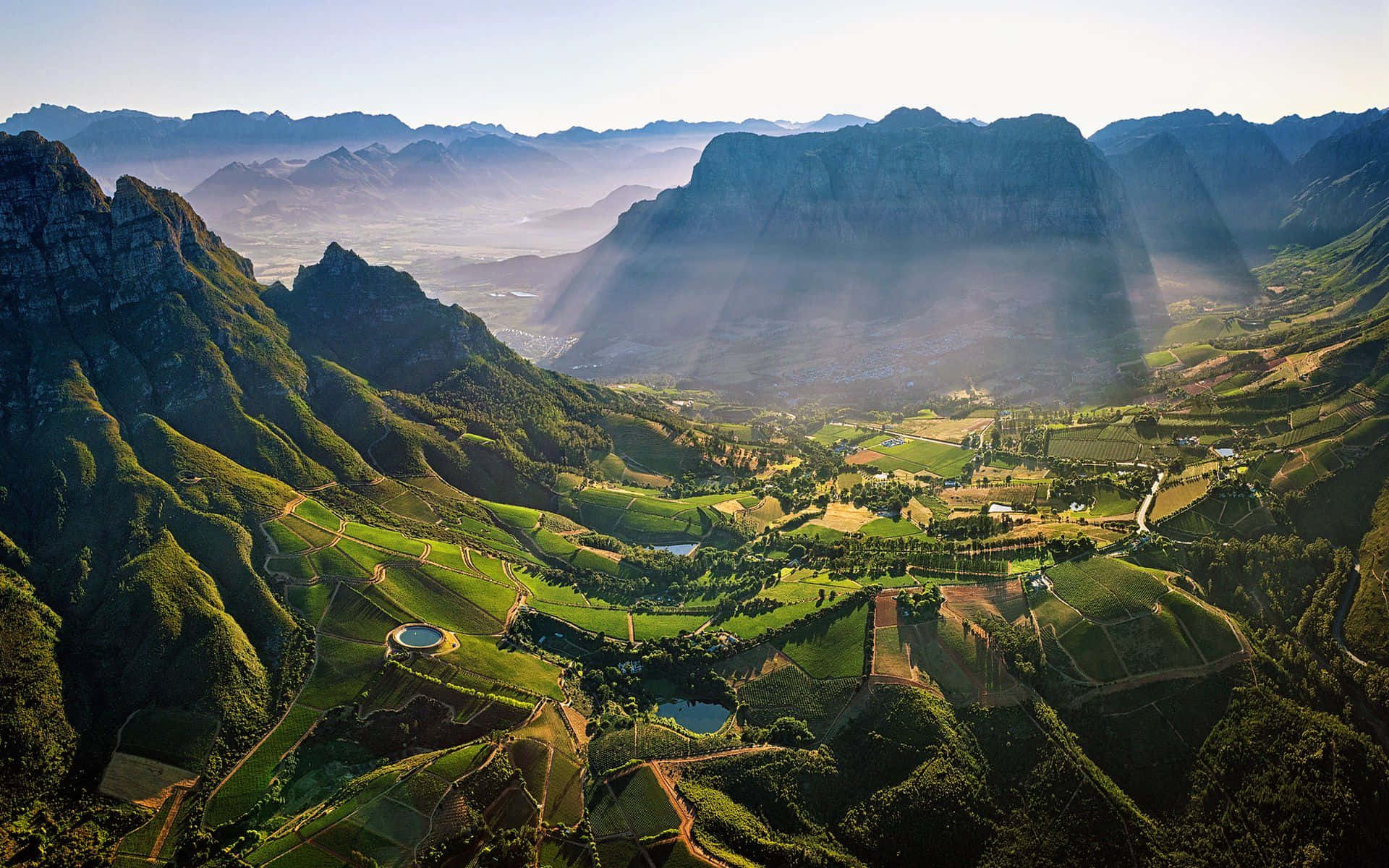 African Landscapes, 1920 x 1200, sunlight beams, Full HD Desktop Wallpaper