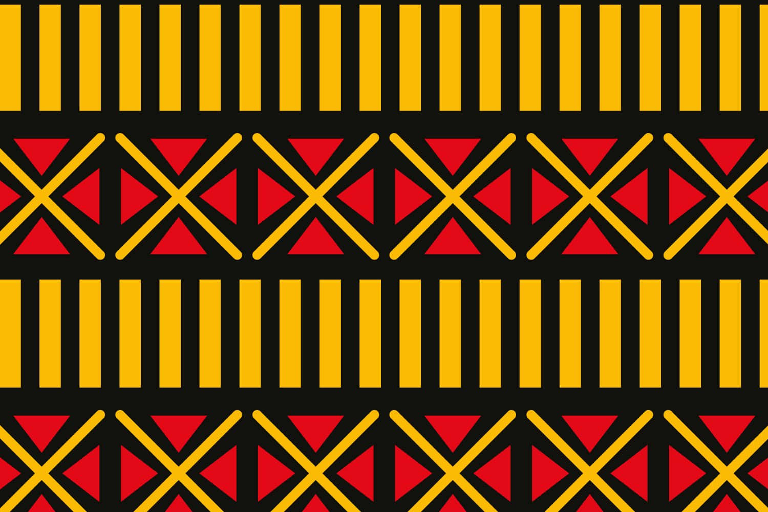 African Print, geometric pattern, yellow vertical stripes, HD Desktop Wallpaper