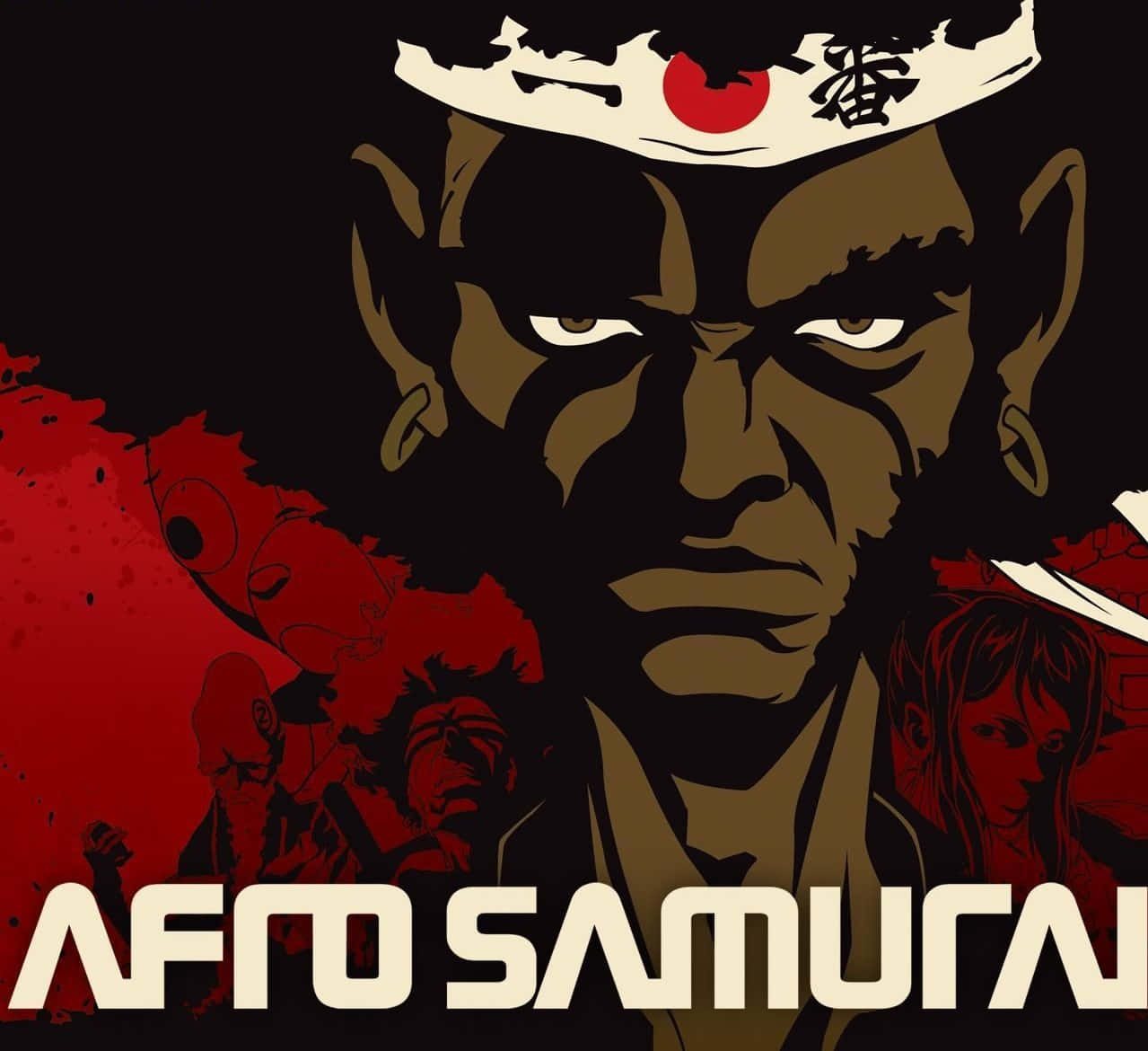 Afro Samurai, afro, headband, SD Desktop Wallpaper