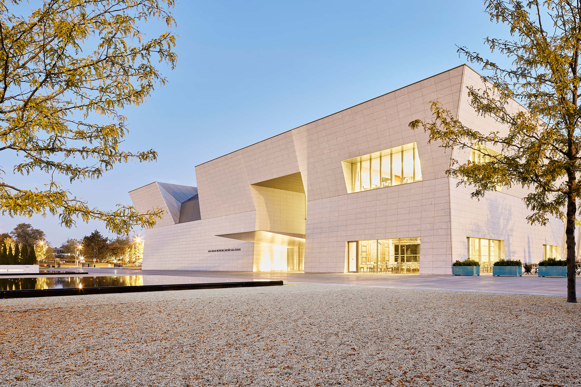 Aga Khan Museum, exterior, dusk, Full HD Desktop Wallpaper