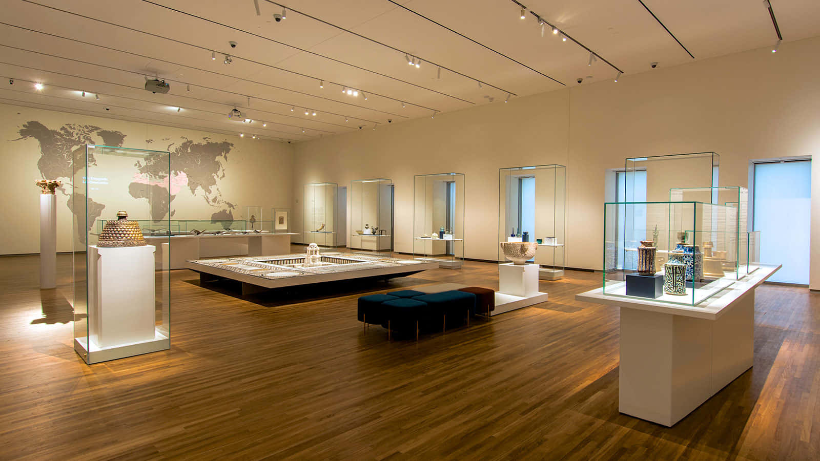 Aga Khan Museum, exhibit hall, wooden floors, HD Desktop Wallpaper