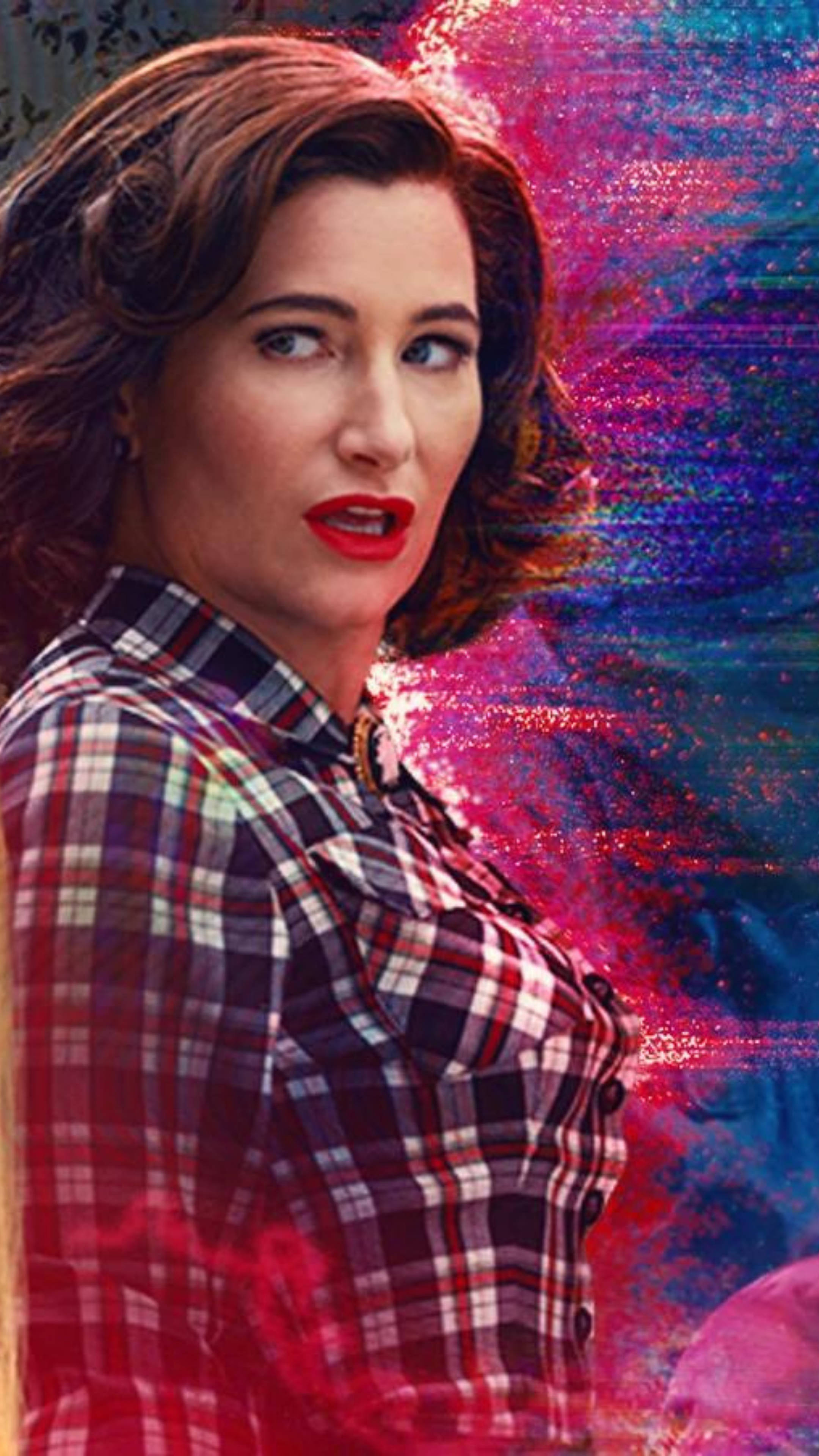 Agatha Harkness, blue, red, 4K Phone Wallpaper