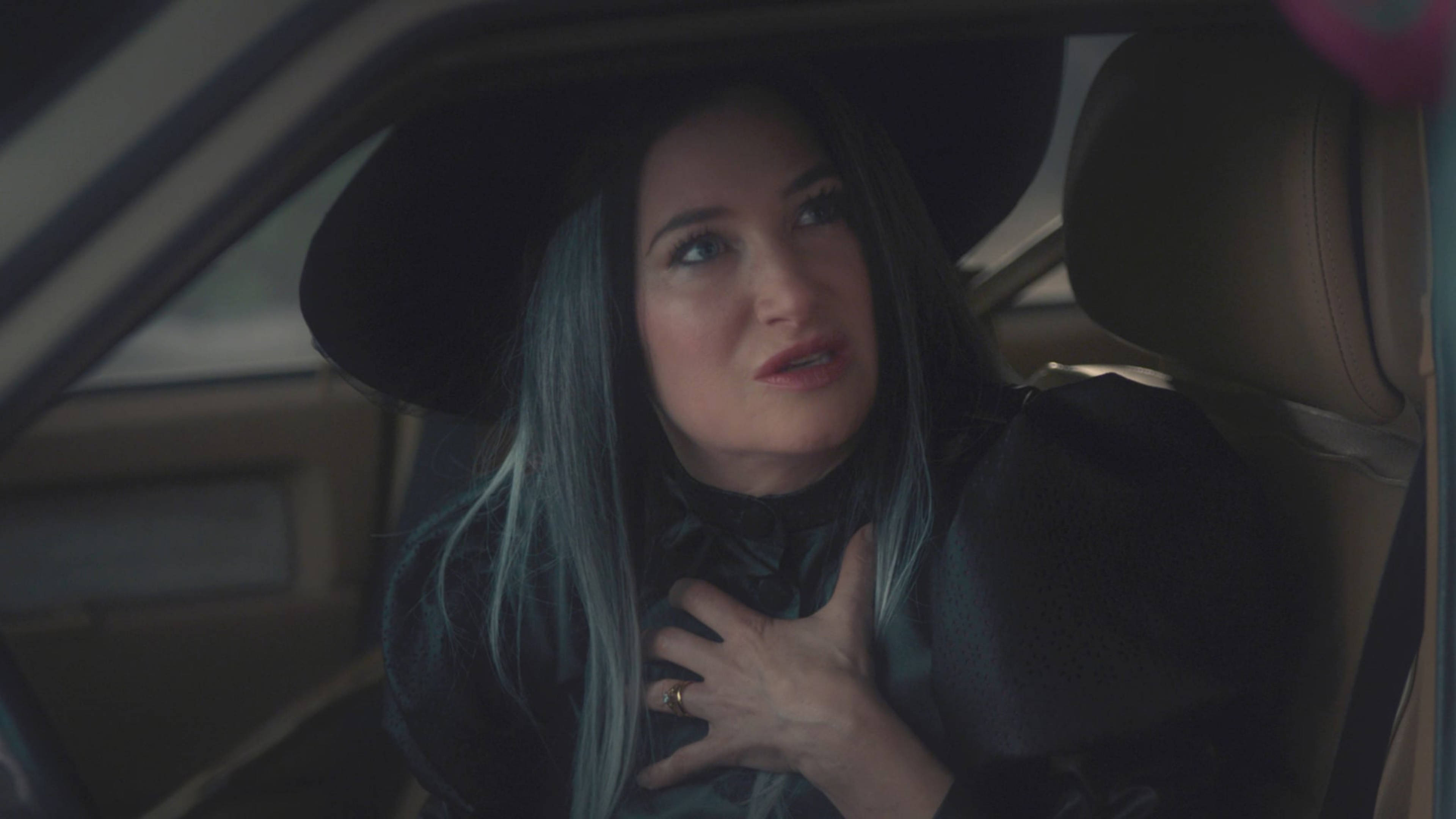 Agatha Harkness, blue-tinted hair, black hat, 4K Desktop Wallpaper