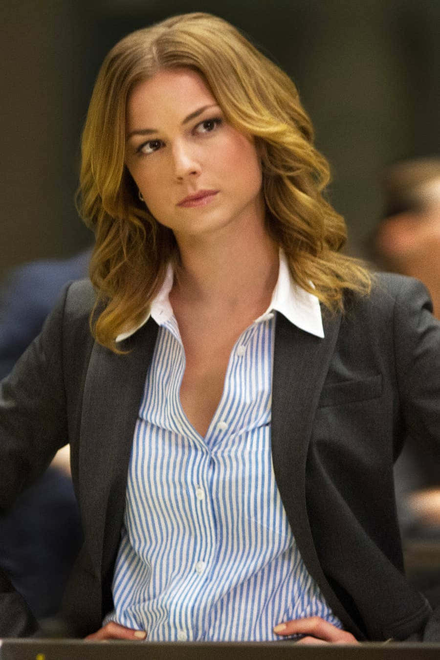 Agent 13, striped shirt, blazer, HD Phone Wallpaper