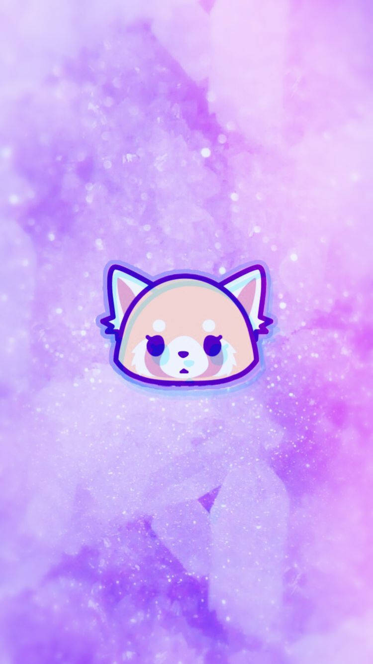 Aggretsuko, red panda, big eyes, HD Phone Wallpaper