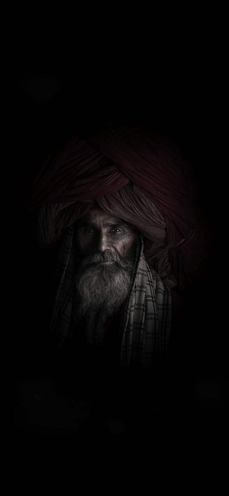Aghori, elderly man, long gray beard, HD Phone Wallpaper